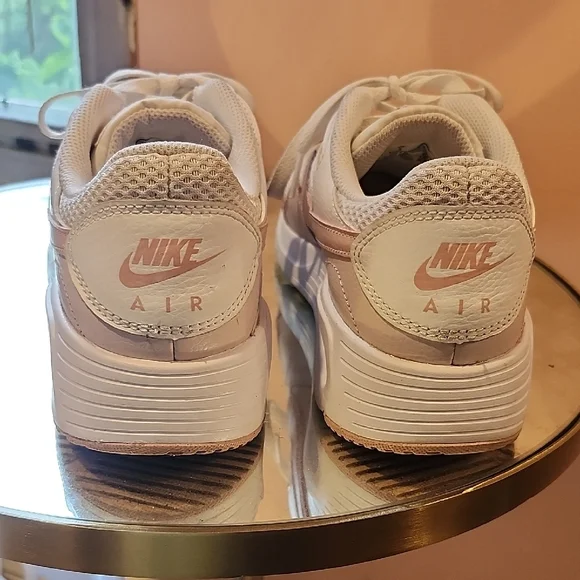 Nike White and Pink Air Max Sneakers - Picture 4 of 8